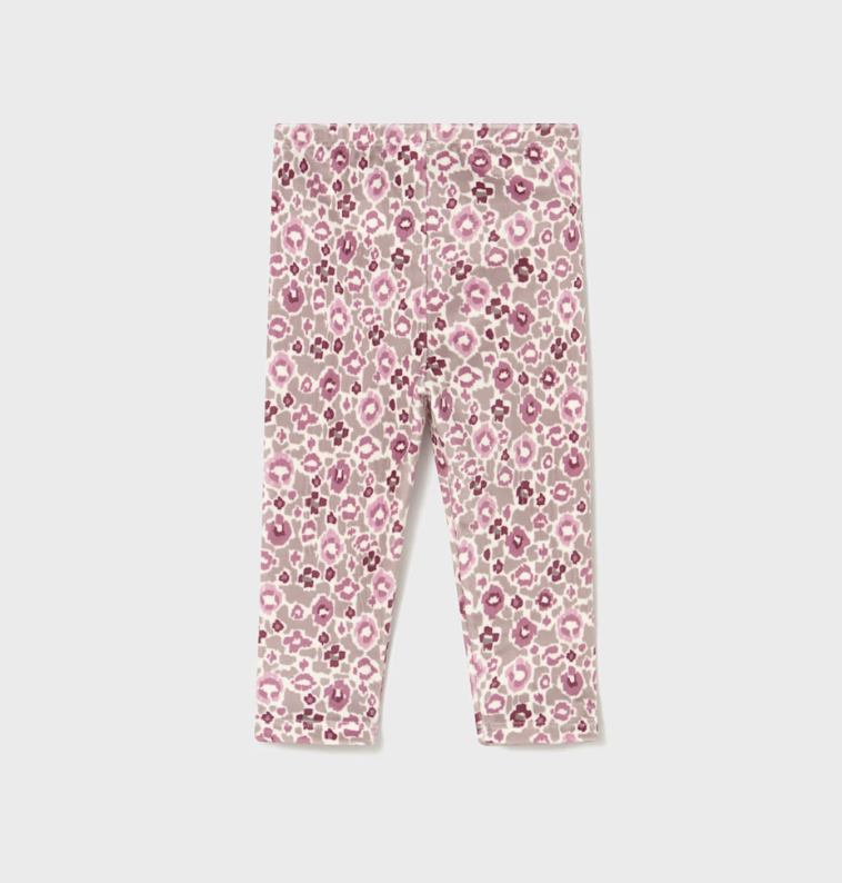 Three Piece Set - Long Sleeve T'Shirt, Faux Fur Vest, + Leggings