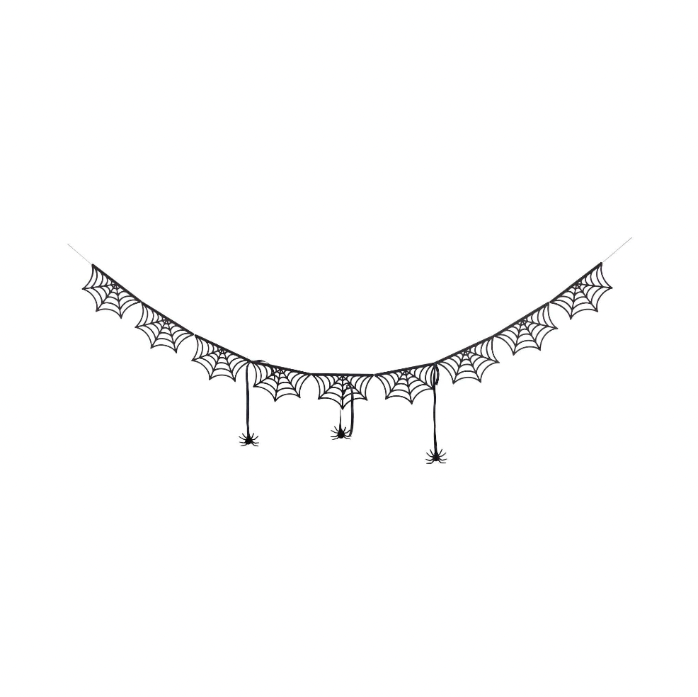 Spider Web Bunting Banner