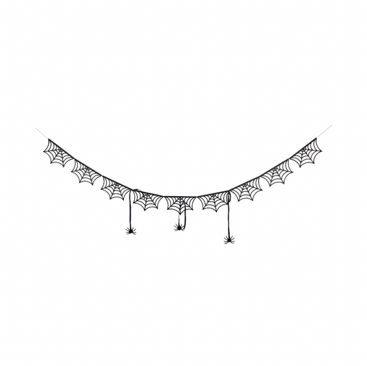 Spider Web Bunting Banner