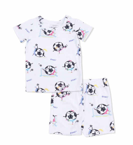 Soccer Balls Shortie Pajamas