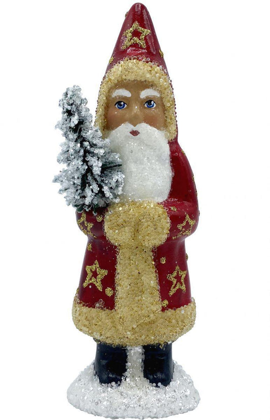 Santa with Stars Candy Container