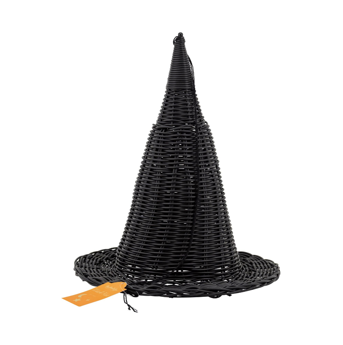 Faux Wicker Witch Hat