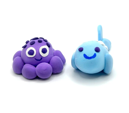 Creatibles Mini Air Dry Clay Kit - Ocean BFFs - 2 Designs