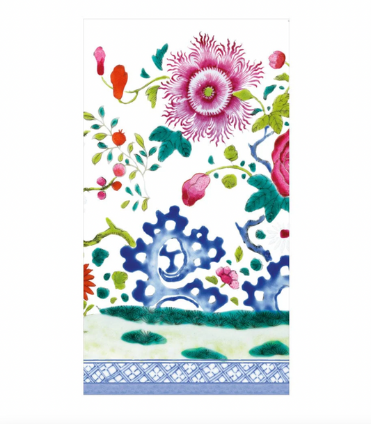 Floral Porcelain Paper Guest Napkins