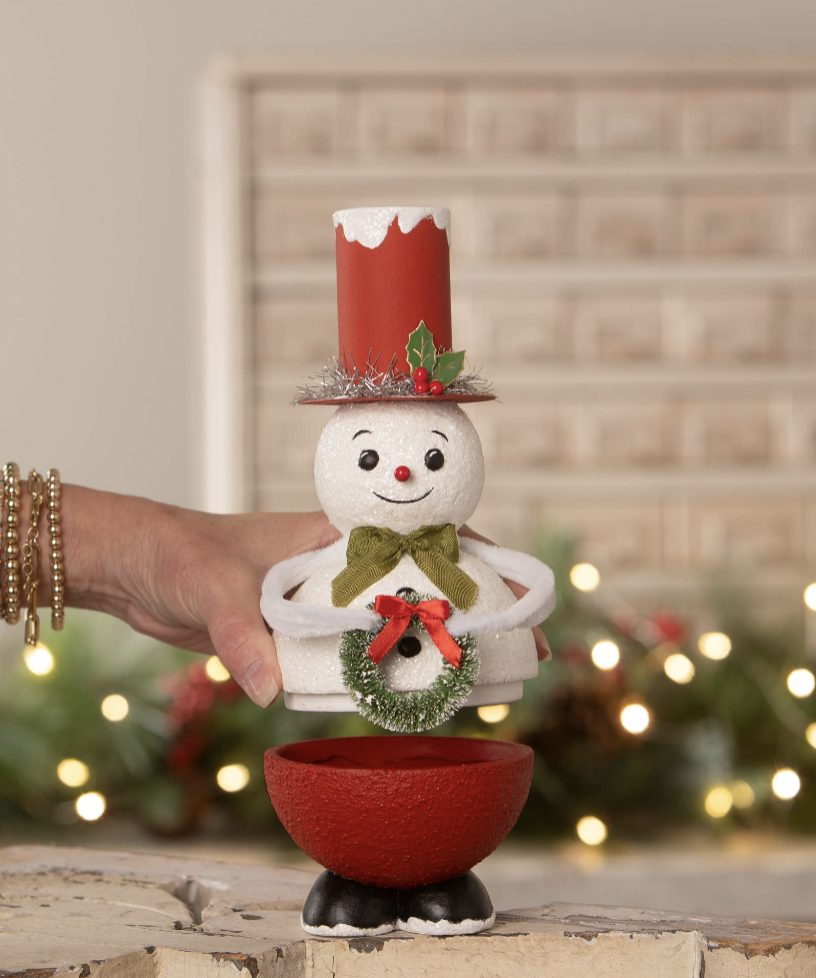 Top Hat Snowman Container