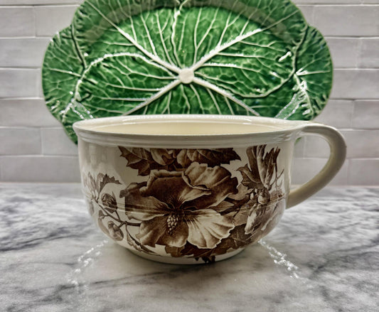 Antique Victorian Transferware Pot/Basin