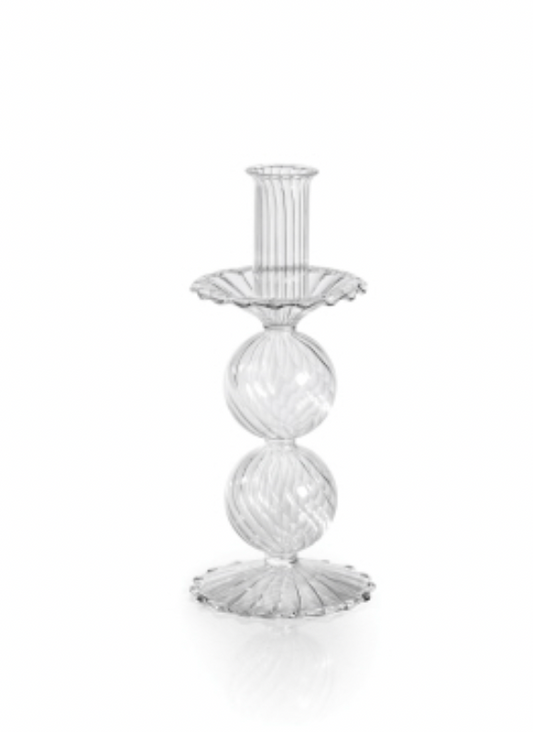 San Marco Swirl Glass Taper Holder