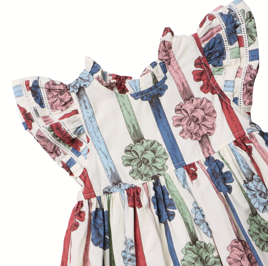 Double Ruffle Bows Jennifer Dress
