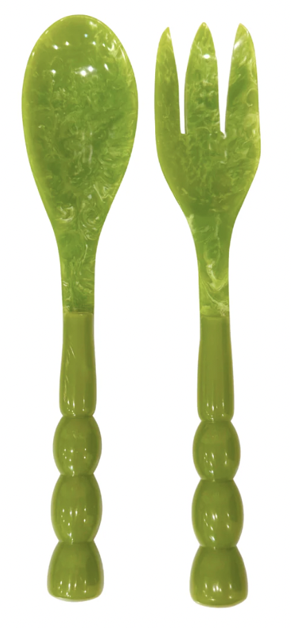 Green  Bermuda Salad Servers