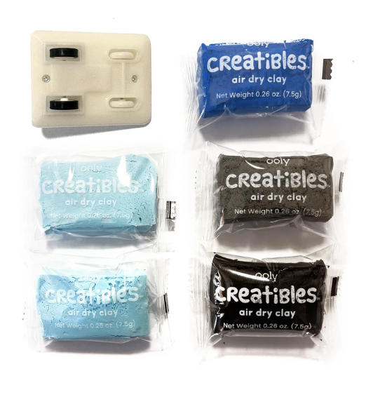 Creatibles Mini Air Dry Clay Car Kit - Speedy Shark