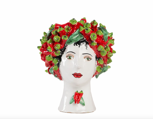 Peppers - Small Ceramic Head Vase