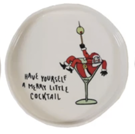 Tipsy Holiday Plate