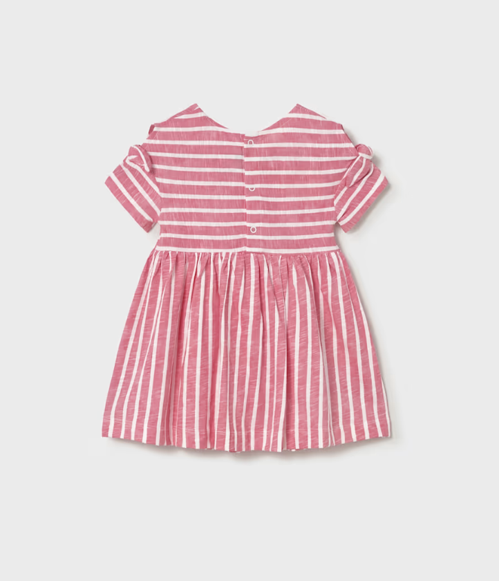 Striped Dress with Crossbody Strawberry Bag