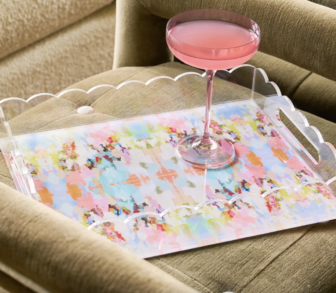 Brooks Avenue Scalloped Tray - Large