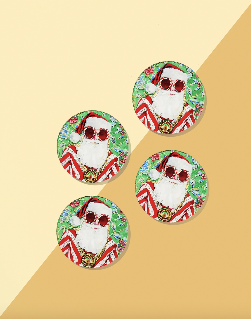 Swanky Santa Acrylic Coaster