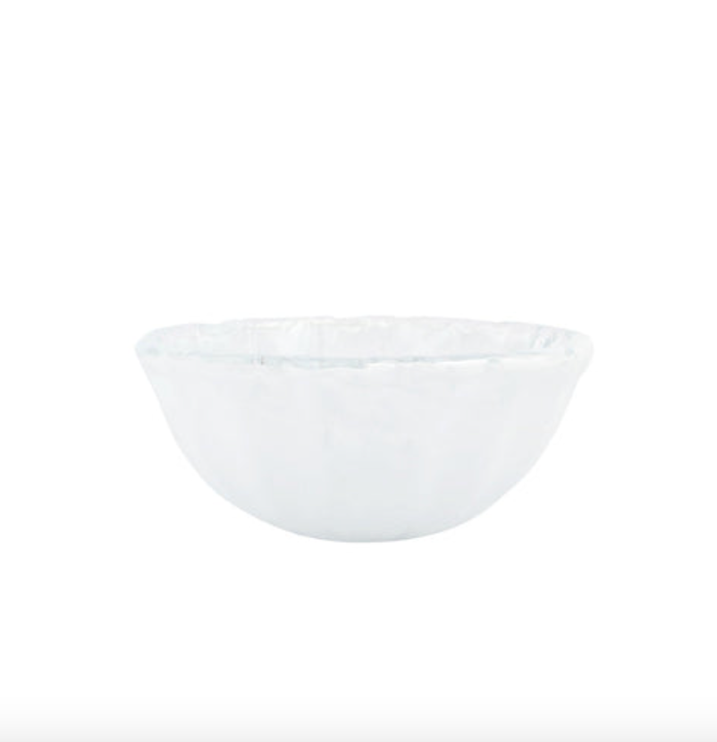 Onda Glass White Small Bowl