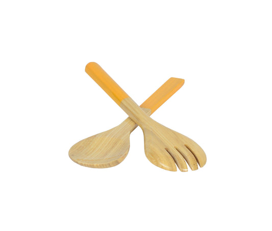 Small Bamboo Server Set: Yellow