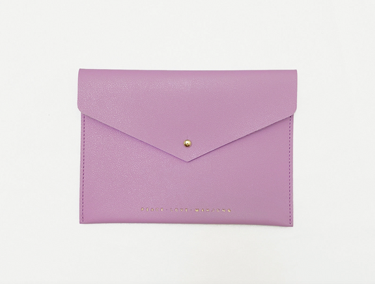 Lilac Mahjong Card Clutch