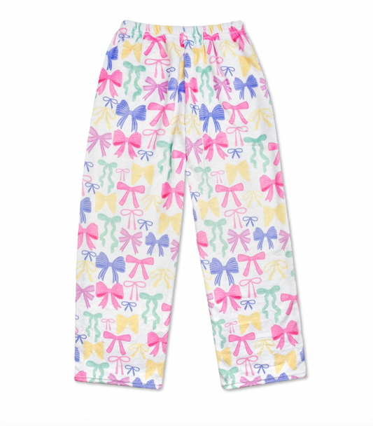 Pretty Bows Plush Sleep Pants