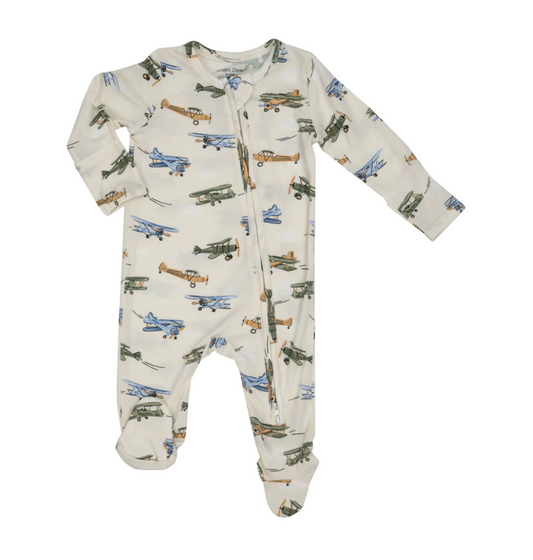 Vintage Airplanes Footie