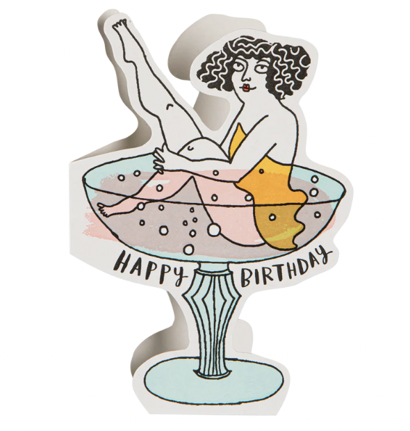 Birthday Cocktail | Cut-Out - Greeting Card