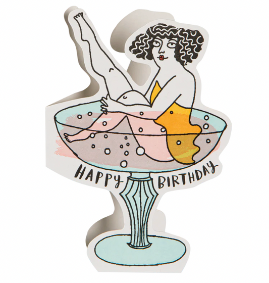 Birthday Cocktail | Cut-Out - Greeting Card
