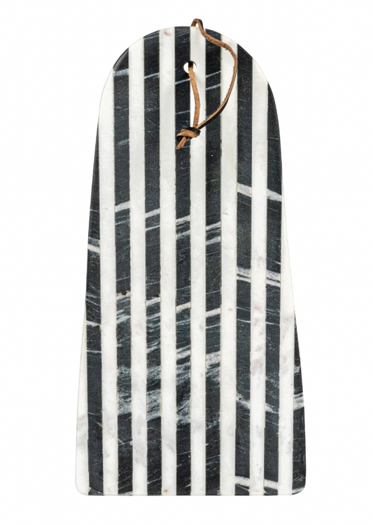 Black & White Striped Marble Cheese Board