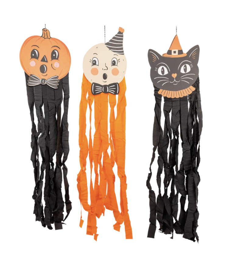 Vintage Hanging Characters with Streamers