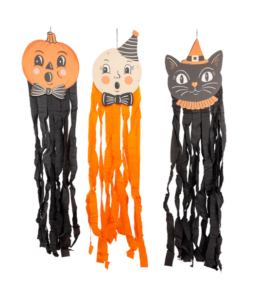 Vintage Hanging Characters with Streamers