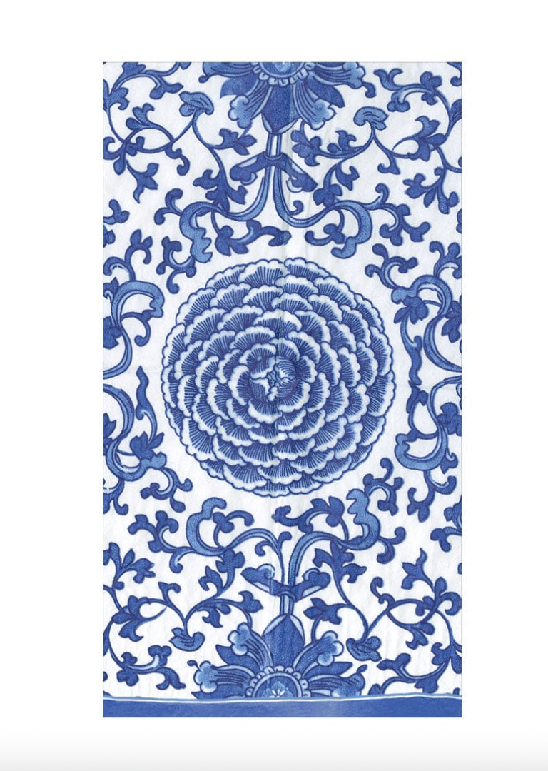Indigo Garden Blue & White Guest Towel