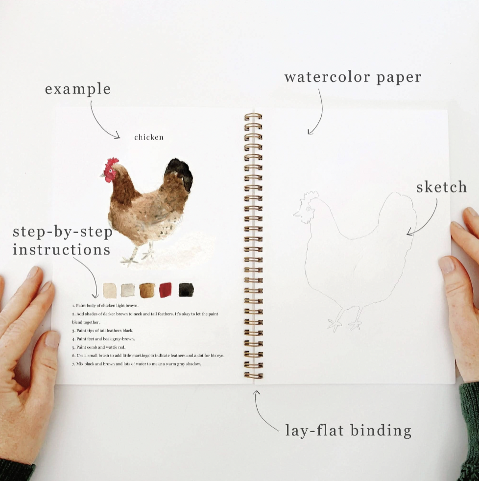 Animals Watercolor Workbook