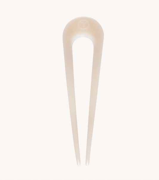 French Hair Pin in Almond Beige