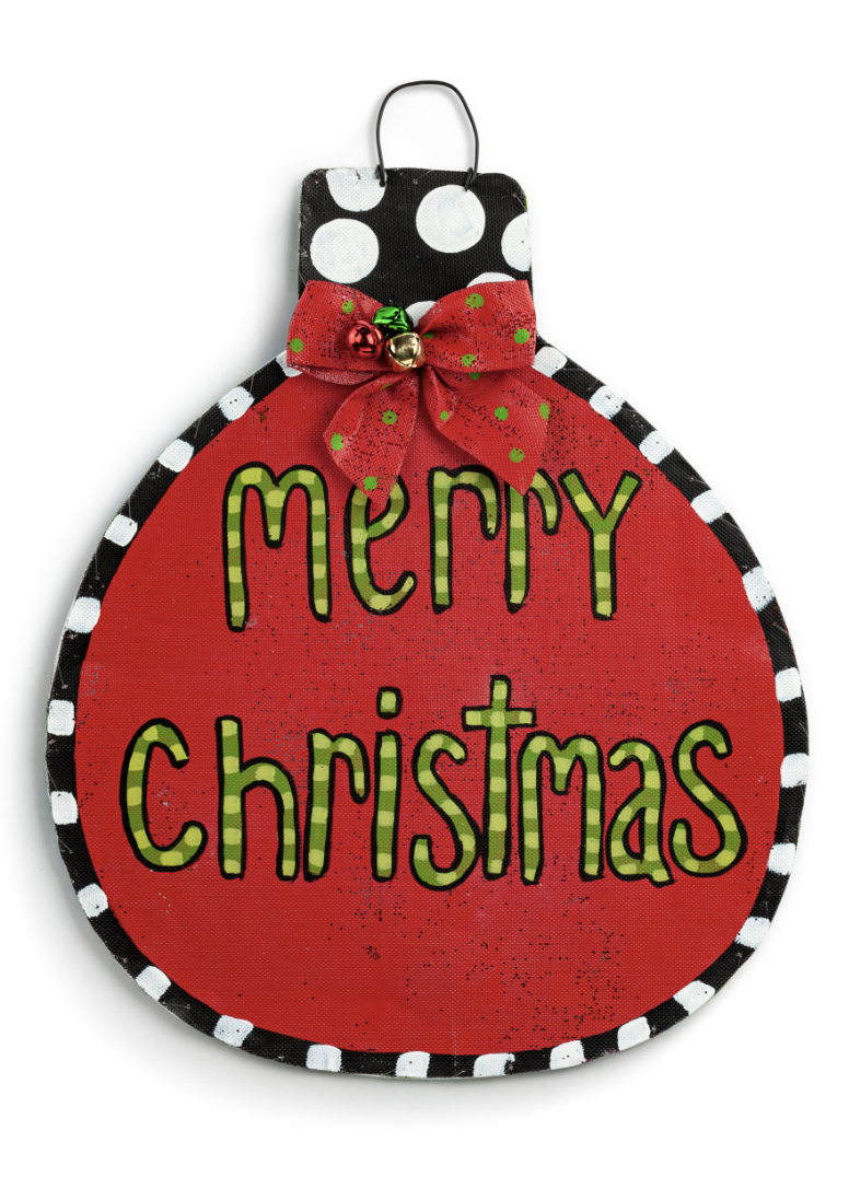 Reversible Christmas Ornament/Snowman Door Hanger