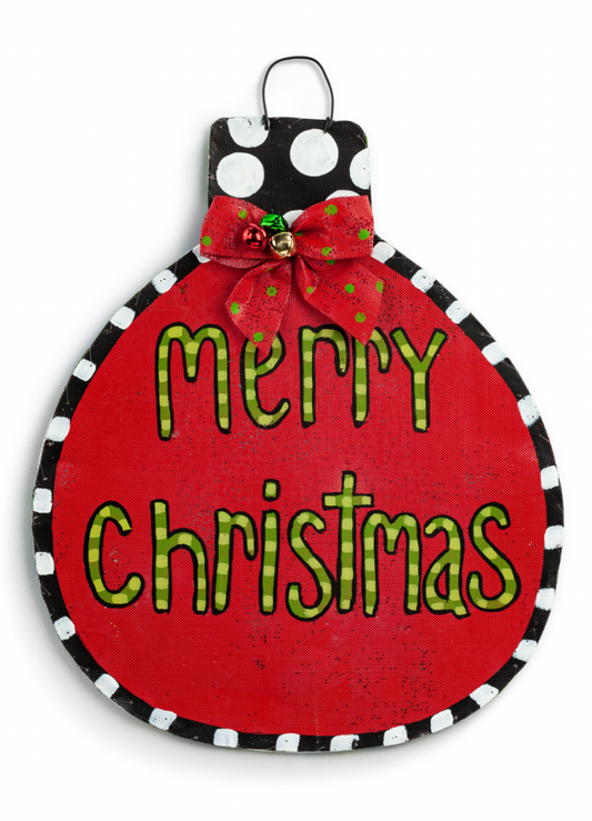 Reversible Christmas Ornament/Snowman Door Hanger