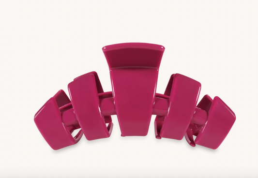 Classic Wild Side Medium Claw Hair Clip in Deep Magenta