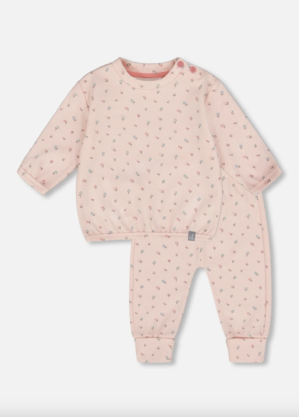 Mini Floral Top + Pant Set