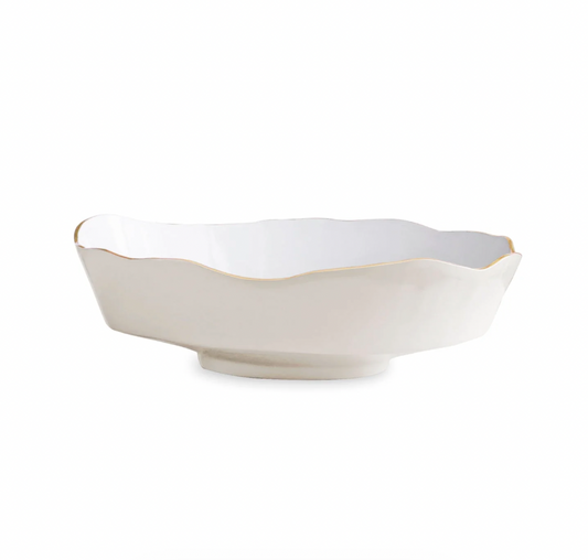 Cream + White ENCANTO Dakota Large Bowl