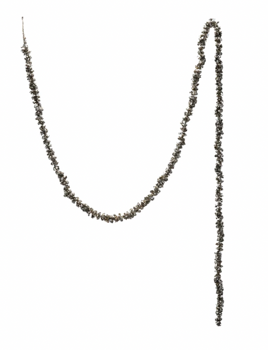 Champagne Colored Ball Garland with Glitter