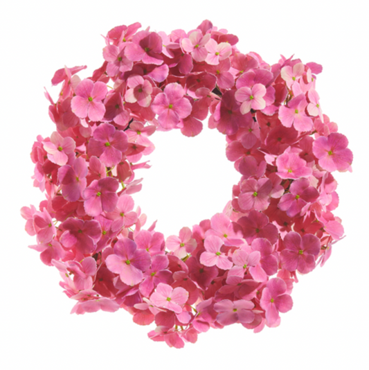 Pink Hydrangea Wreath