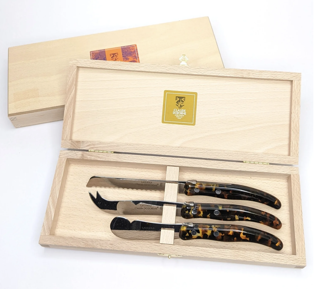 Claude Dozorme Berlingot Boxed 3-Piece Breakfast Knife Set