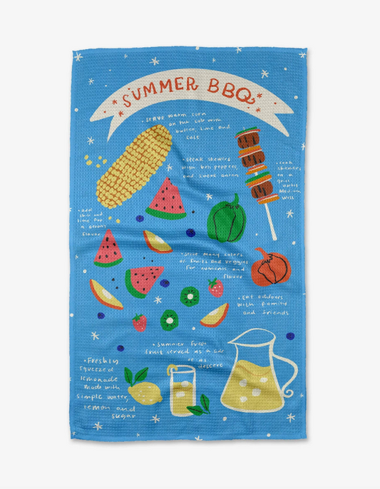 Summer BBQ Tea Towel