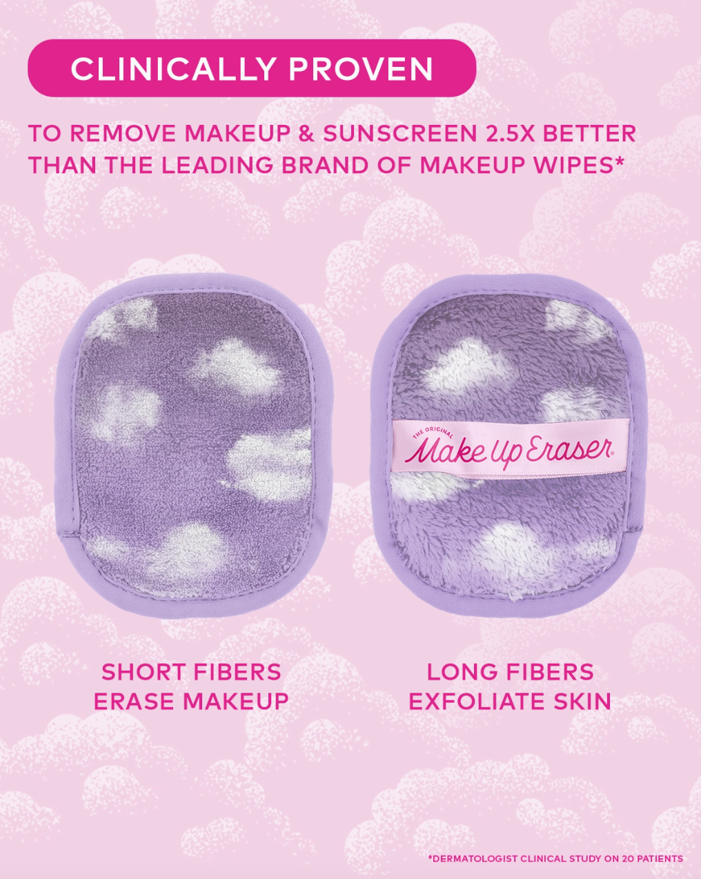 Cloud Makeup Eraser 7-Day Gift Set & Cosmetic Bag