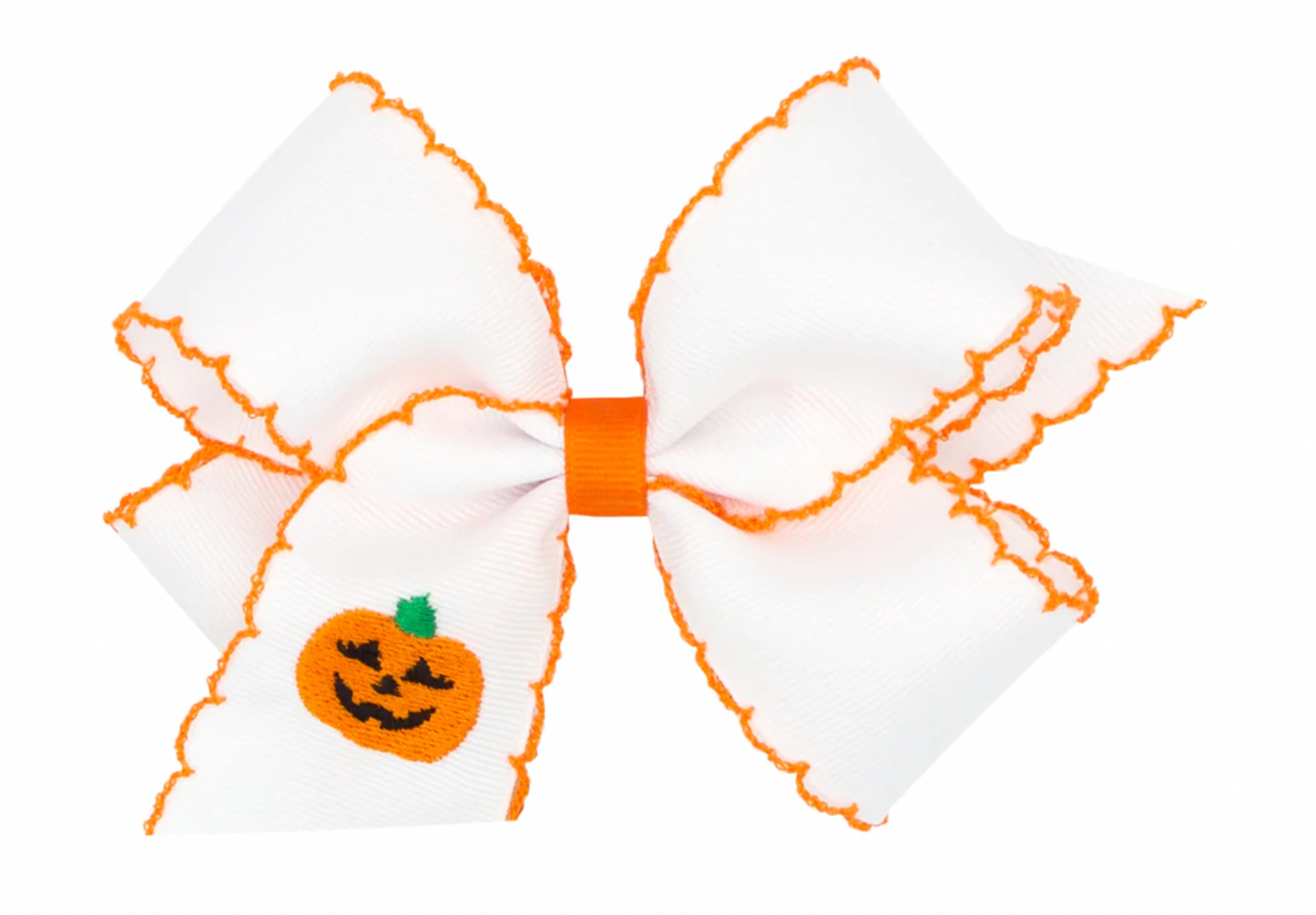 Halloween Bow with Embroidery