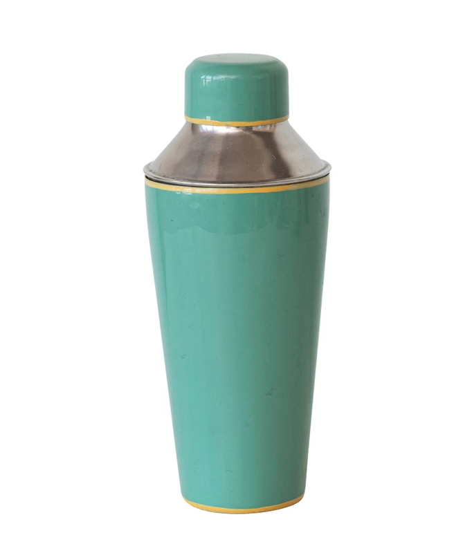 Enameled Stainless Steel Cocktail Shaker
