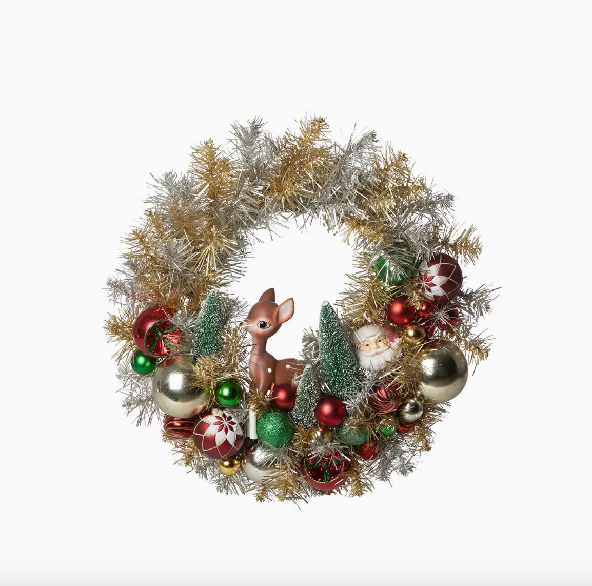 Retro Tinsel Wreath