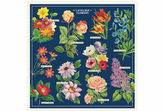Language of Flowers Cloth Napkin - Set of 4