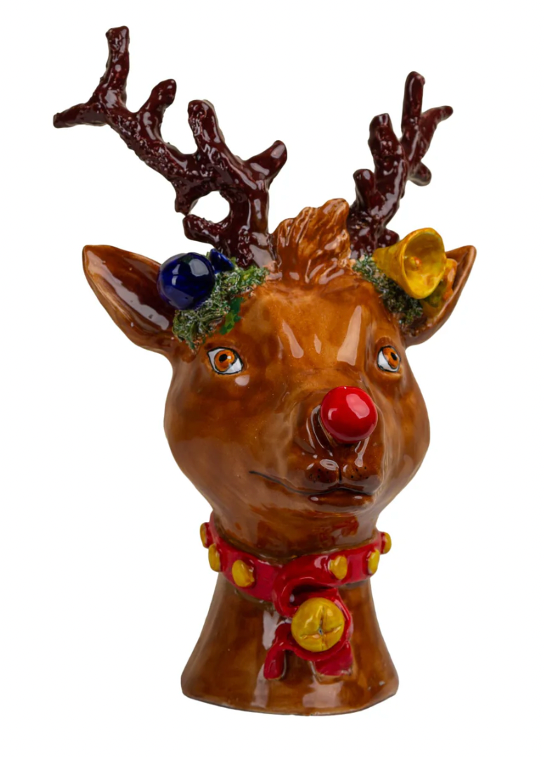 Hanz Reindeer Head Vase