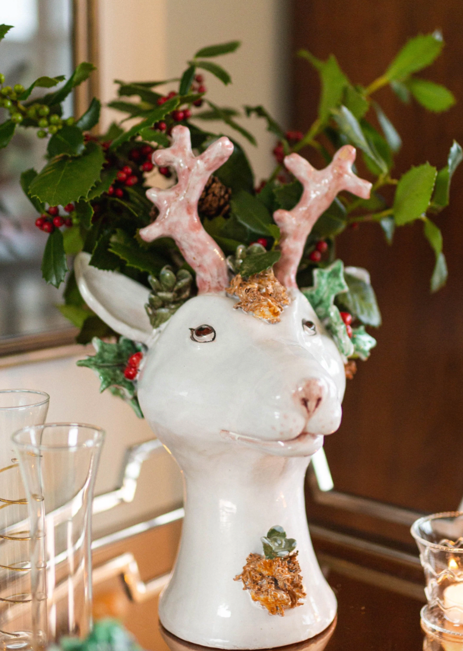 Heidi Reindeer Head Vase