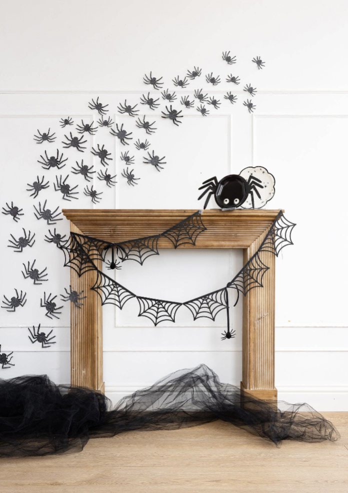 Glittered Wall Décor Spiders