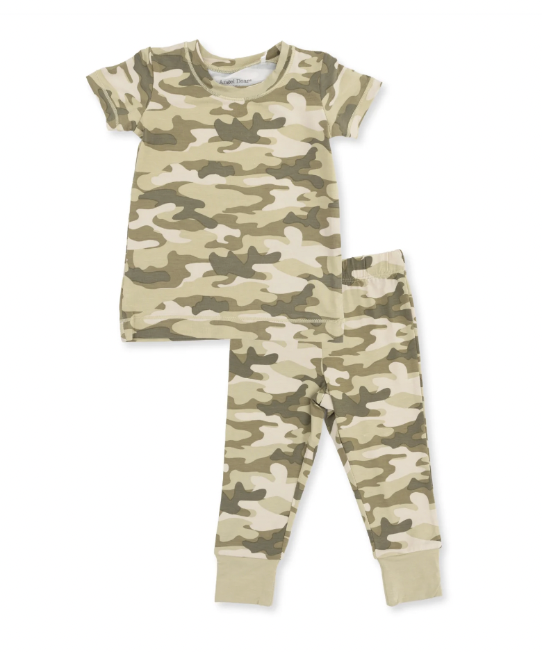 Camo Short Sleeve Pajama Set